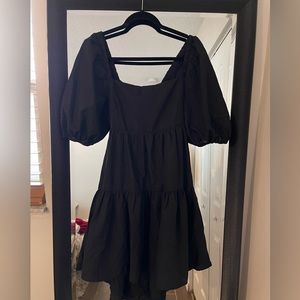 Mini puff sleeve dress
